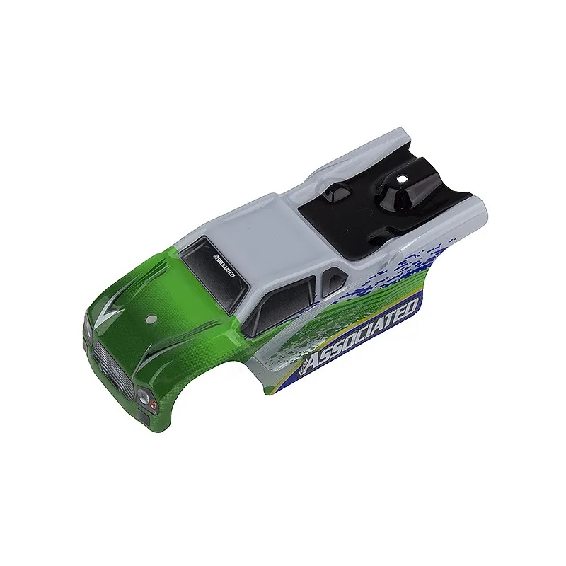 ASSOCIATED TR28 BODY WHITE/ GREEN