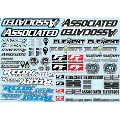TEAM ASSOCIATED 'AE' BRANDING DECAL SHEET
