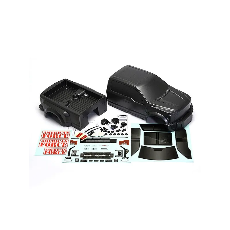 CEN RACING FORD F-450 SD COMPLETE BODY SET (GREY TITANIUM)