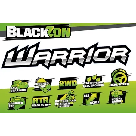 Blackzon Blackzon Warrior 1/12th 2WD Electric Truck 540075