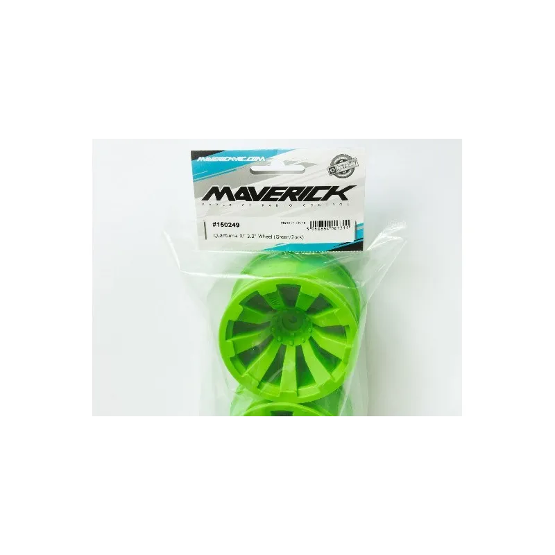 MAVERICK Quantum+ XT 3.2in Wheel (Green/2pcs)