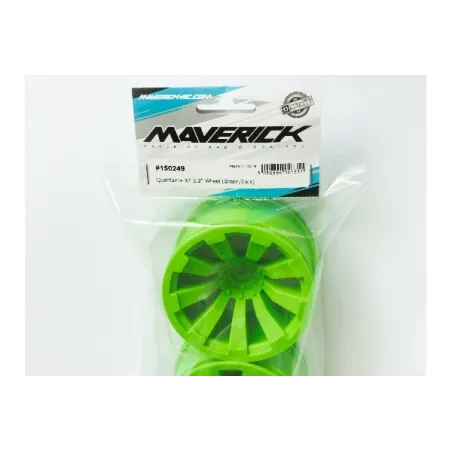 MAVERICK Quantum+ XT 3.2in Wheel (Green/2pcs)