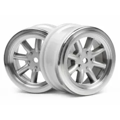 HPI Vintage 8 Spoke Wheel 26Mm Matte Chrome 0Mm Offset