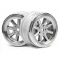 HPI Vintage 8 Spoke Wheel 26Mm Matte Chrome 0Mm Offset