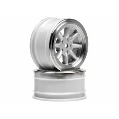 HPI Vintage 8 Spoke Wheel 26Mm Matte Chrome 0Mm Offset