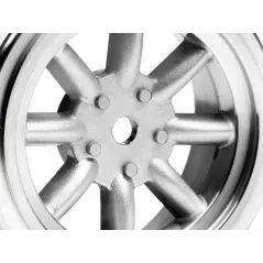 HPI Vintage 8 Spoke Wheel 26Mm Matte Chrome 0Mm Offset