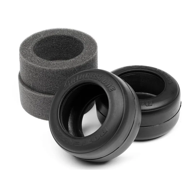 HPI PARTS Bridgestone High Grip FT01 Slick Tyre M (Front)