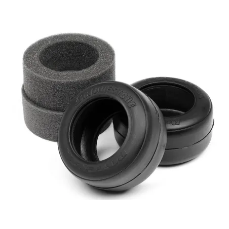 HPI PARTS Bridgestone High Grip FT01 Slick Tyre M (Front)