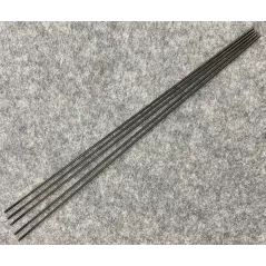 M3 Rod 300mm with M3 thread end (pk5) black
