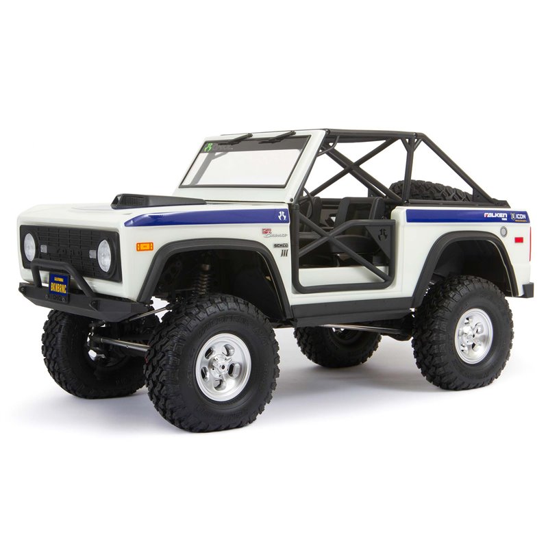 1/10 SCX10III Early Ford Bronco 4WD RTR, White
