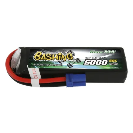 Li-Po Car 3S 11.1V 5000mAh 60C Bashing with EC5