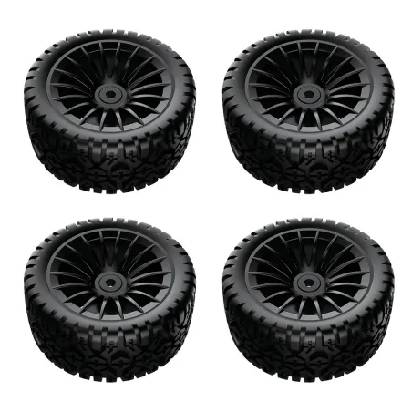 UDIRC Rally F - Tyres A x4 (Black Wheel)