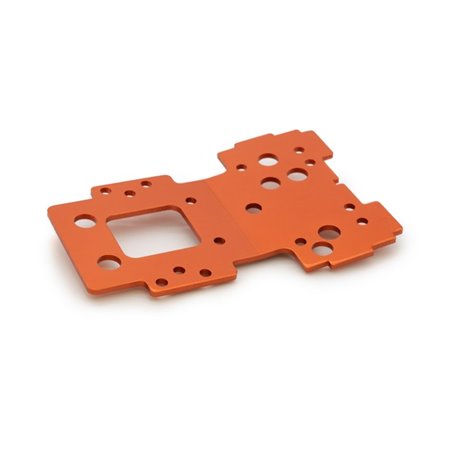 HPI Bulkhead Lower Plate 2.5mm (Flux/Orange)