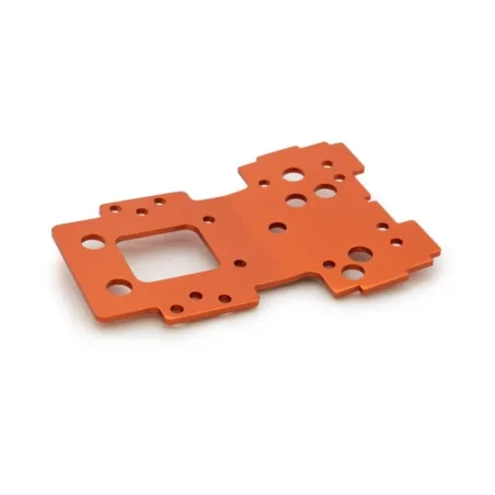 HPI Bulkhead Lower Plate 2.5mm (Flux/Orange)