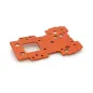 HPI Bulkhead Lower Plate 2.5mm (Flux/Orange)