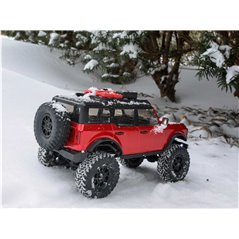 1/24 SCX24 2021 Ford Bronco 4WD Truck Brushed RTR, Red