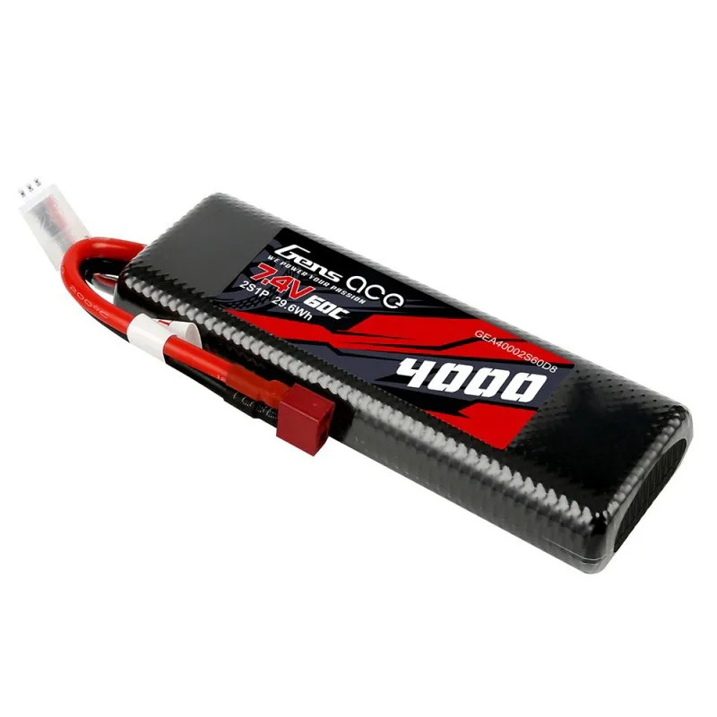 Li-Po Car Hard Case 2S 7.4V 4000mAh 60C Bashing with T-Type
