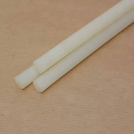 300mm x 8mm diameter Natural Nylon 66 Ro