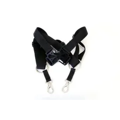 NECK STRAP-BLACK DOUBLE V2