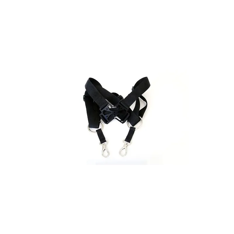 NECK STRAP-BLACK DOUBLE V2