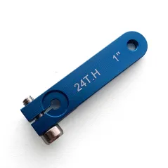 HITEC ALUMINIUM SERVO ARM 1IN M3 BLUE