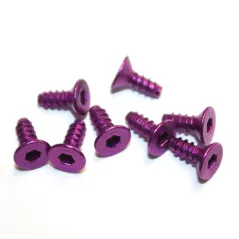 T3 AL ALLOY FLUSH TAP'G SCREW M3X8(PURP)