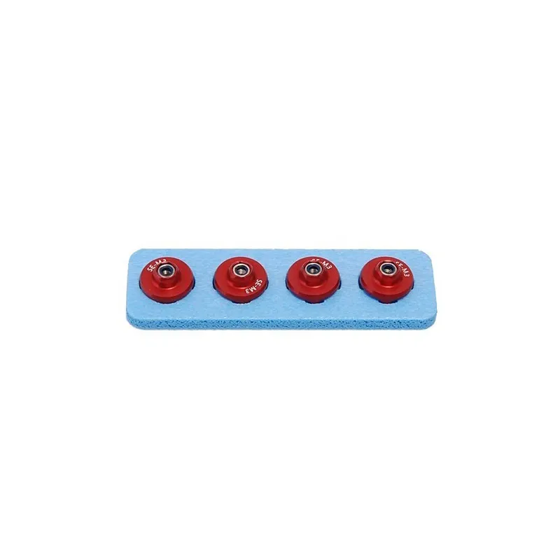 WOOD LOCK NUT M3 (RED) WOOD LOCK NUT M3 (RED)