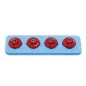 WOOD LOCK NUT M3 (RED) WOOD LOCK NUT M3 (RED)