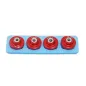 WOOD LOCK NUT M5 (RED)