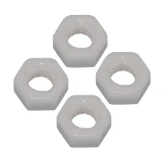 NYLON NUT M6 D10xH5MM (X4)