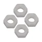 NYLON NUT M6 D10xH5MM (X4)