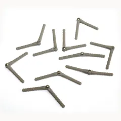 PIVOT & ROUND HINGES (x10) D2.5xL48mm