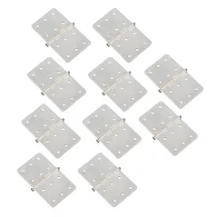 NYLON PINNED HINGES-WHITE (10) L16xW28mm