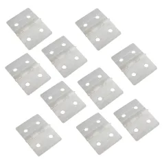 NYLON PINNED HINGES-WHITE (10) L27xW36mm