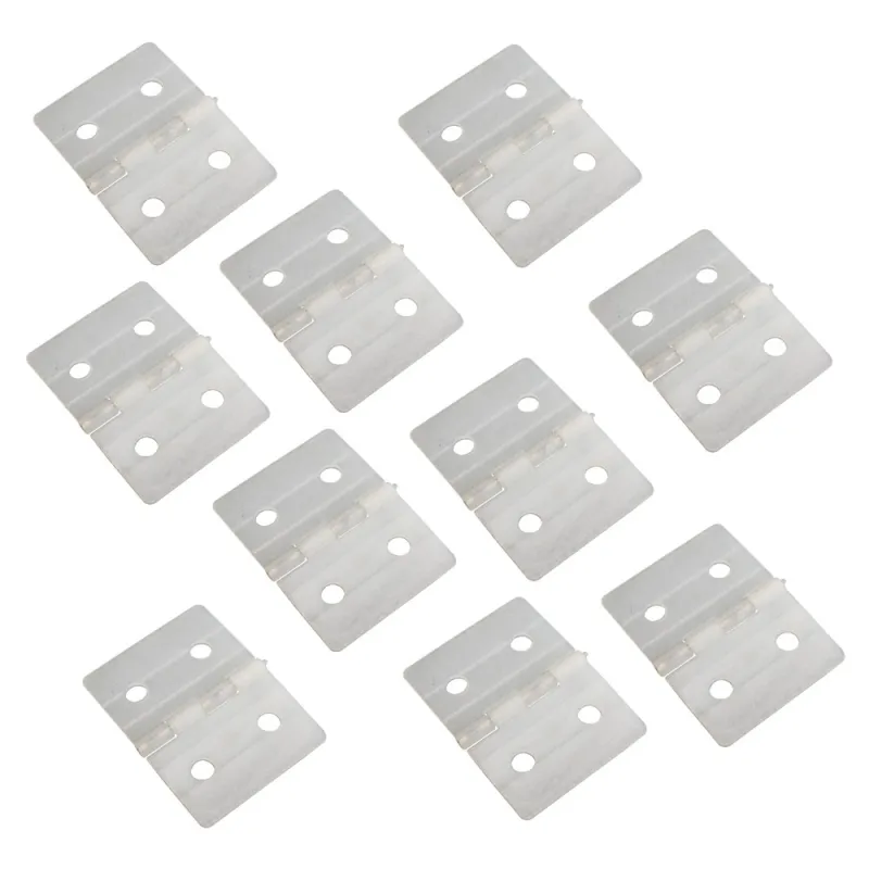 NYLON PINNED HINGES-WHITE (10) L27xW36mm