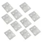 NYLON PINNED HINGES-WHITE (10) L27xW36mm