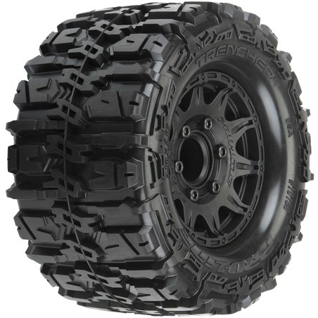 1/10 Trencher HP BELTED F/R 2.8" MT Tires Mounted 12mm Blk R