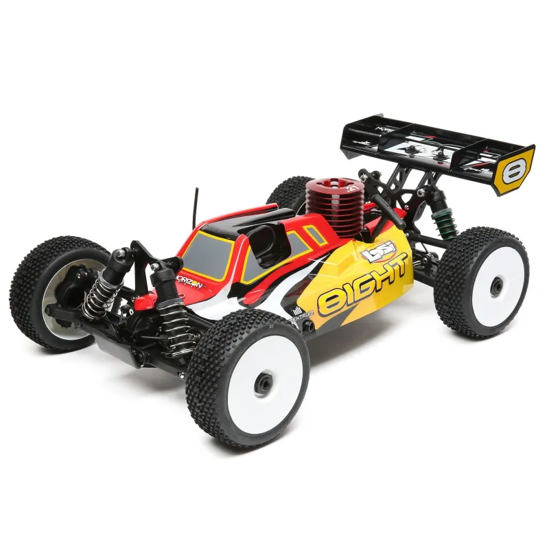 1/8 8IGHT 4WD Nitro Buggy RTR, Red/Yellow 1/8 8IGHT 4WD Nitro Buggy RTR, Red/Yellow