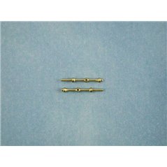 0 Hole Capping Stanchion, Brass 10mm (pk10)