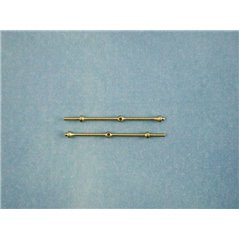 1 Hole Capping Stanchion, Brass 20mm (pk10)
