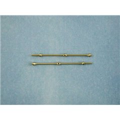 1 Hole Capping Stanchion, Brass 25mm (pk10)