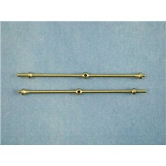 1 Hole Capping Stanchion, Brass 40mm (pk10)