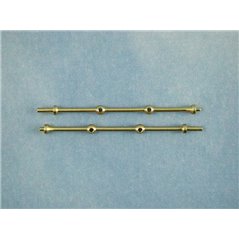 2 Hole Capping Stanchion, Brass 35mm (pk10)
