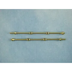 2 Hole Capping Stanchion, Brass 40mm (pk10)