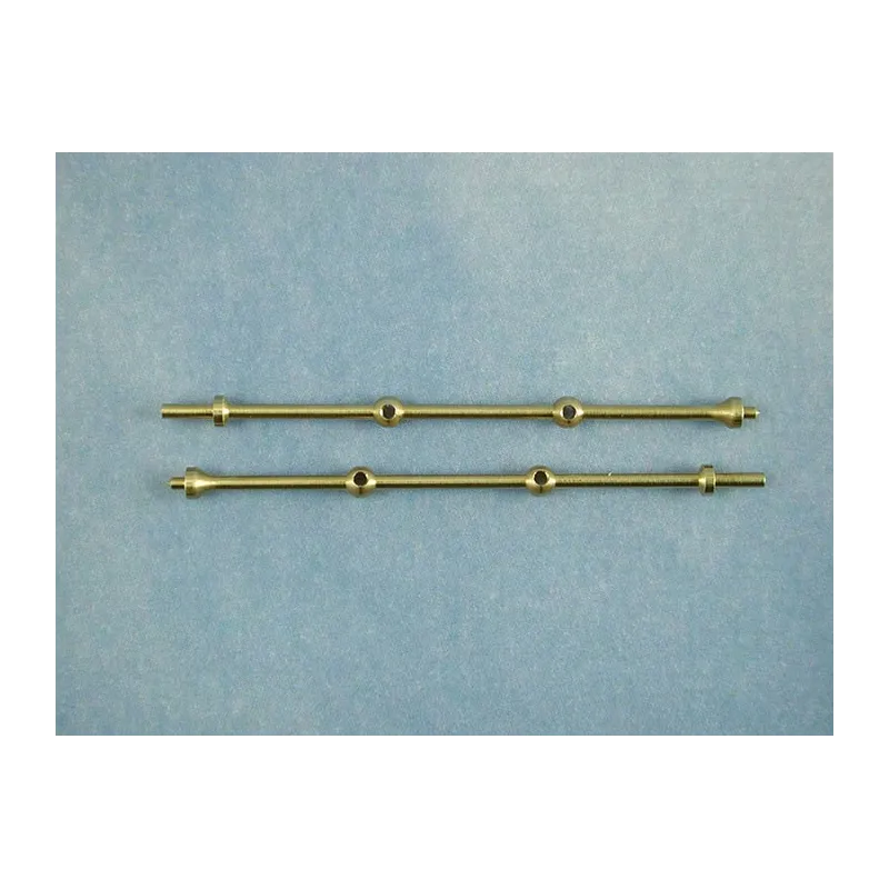 2 Hole Capping Stanchion, Brass 40mm (pk10)