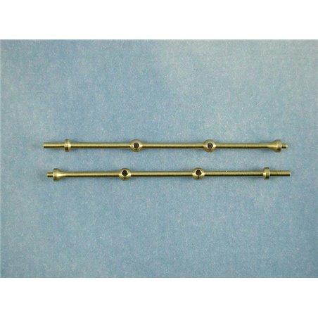 2 Hole Capping Stanchion, Brass 40mm (pk10)