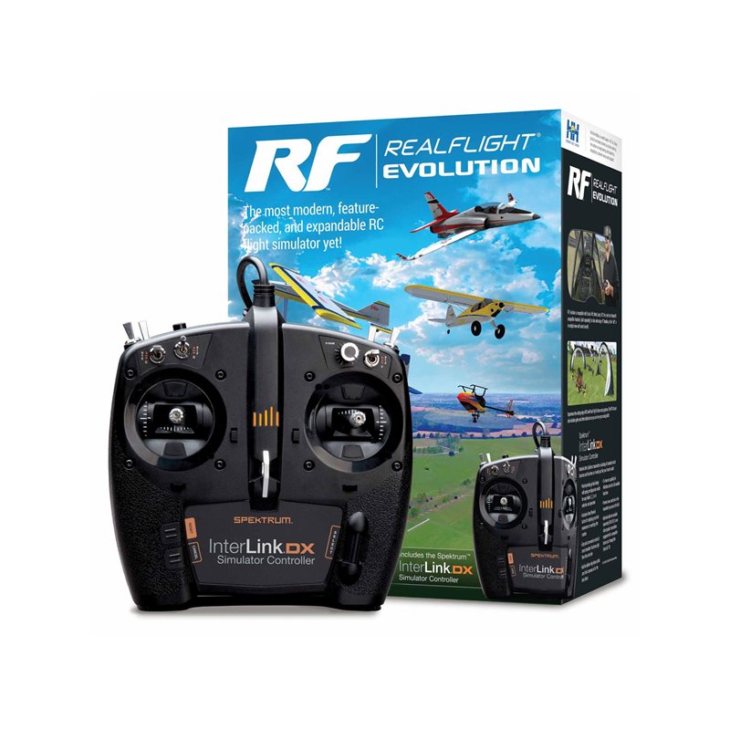 RealFlight Evolution RC Flight Simulator with InterLink DX C