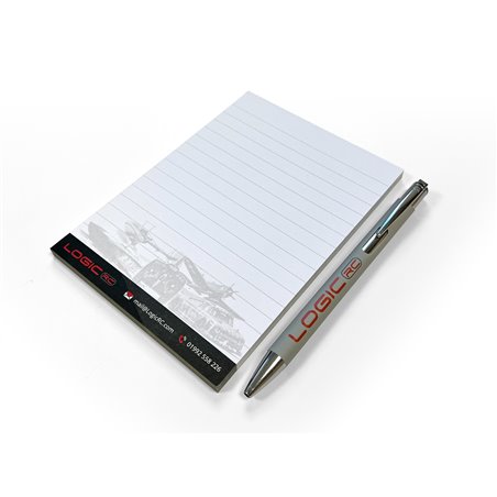 Logic RC Grey Pen & Notepad