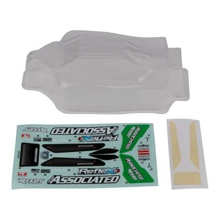 TEAM ASSOCIATED REFLEX 14 GAMMA BODYSHELL SET CLEAR