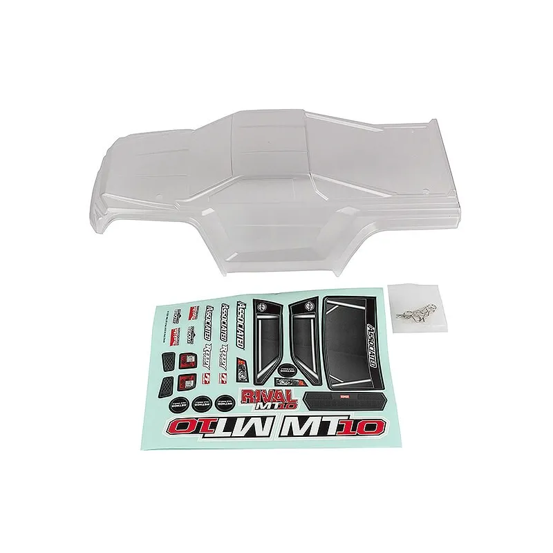 TEAM ASSOCIATED RIVAL MT10 V2 CLEAR BODYSHELL TEAM ASSOCIATED RIVAL MT10 V2 CLEAR BODYSHELL